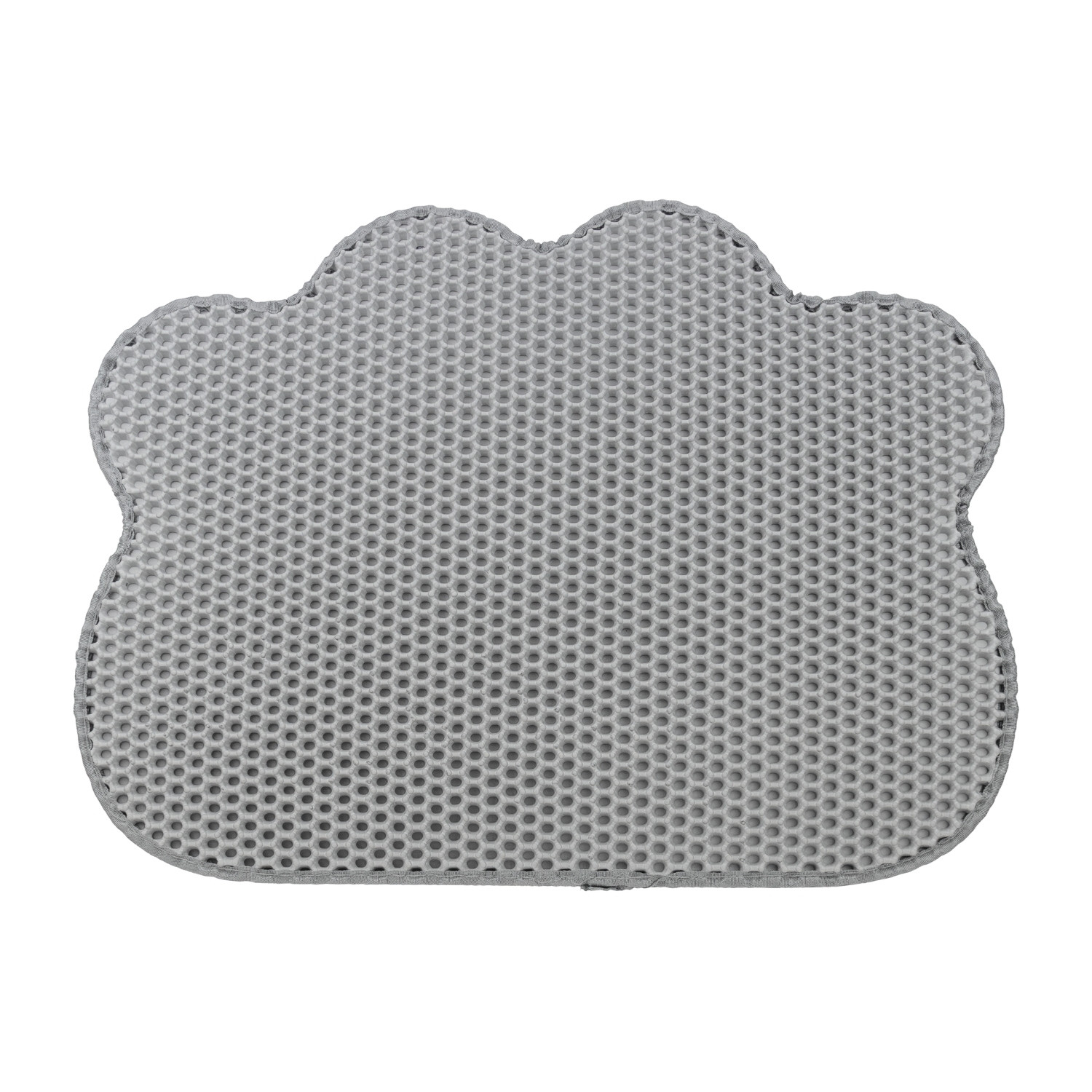 Alfombra para Arenero de Gatos Doble Capa Antideslizante Impermeable Forma de Nube 65x40cm Glückpet Alfombras para Areneros de G